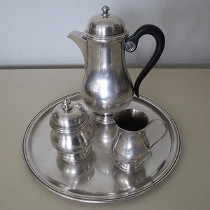 Wilkens Kaffeekern versilbert Kaffeeservice Ambassador 4 teilig - Picture 1 of 12