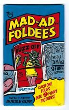 Vintage 1976 Mad Ad Foldees Topps Sealed Wax Pack Wacky Packages