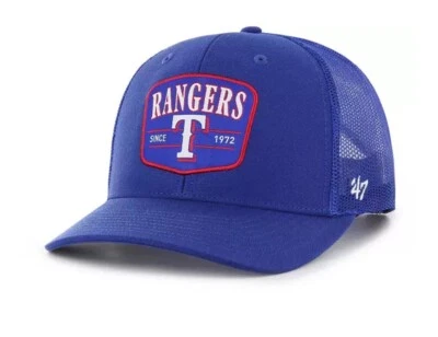 '47 Brand Adult Texas Rangers Royal Squad Adjustable Trucker Hat - Size: OSFA - Image 1 of 4