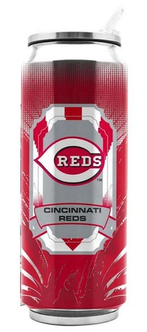 Cincinnati Reds Stainless Steel 16.9oz Thermo Can [NEW] MLB Mug Tumbler Coffee Cover