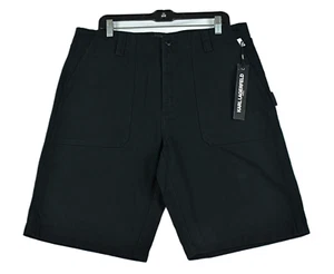 Karl Lagerfeld Paris Shorts Men's Size 34 Carpenter Black 11" Inseam Denim - Picture 1 of 9