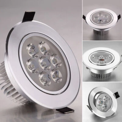 FARETTO A LED ORIENTABILE DA INCASSO 3W 5W 7W 12W PER CASA UFFICI NEGOZI - Immagine 1 di 4