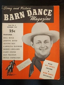 Vintage Barn Dance Magazine 1947 Square Country Music Bill Boyd - Picture 1 of 3
