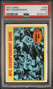 1972 TOPPS #138 NFC CHAMPIONSHIP PSA 2 - Picture 1 of 2