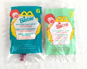Bambola McDonald's 1996 Angel Priness Barbie #3 / 1999 Hollywood Nails Barbie #6 - Foto 1 di 7