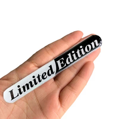 2x Limited Edition Logo Car Sticker Black Trunk Emblem Badge Decal Accessories - Image 1 of 4