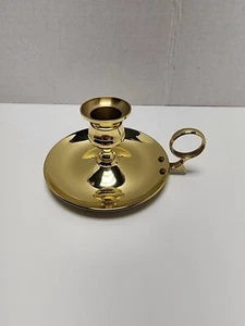 BALDWIN CHAMBER CANDLE STICK HOLDER BRASS 5"×2" - Picture 1 of 8