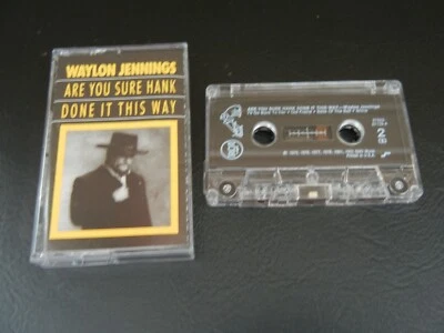 WAYLON JENNINGS ARE YOU SURE HANK DONE IT THIS WAY 1992 BMG cassette - Image 1 of 4