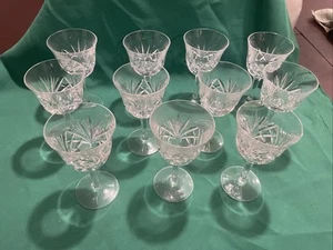 11 Nachtmann Bleikristall 5.5” Vintage German Crystal Goblets - Picture 1 of 11