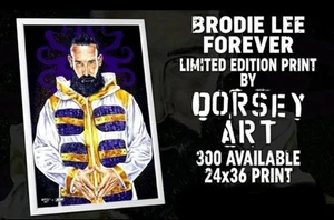 AEW Brodie Lee Poster LIMITED EDITION Dorsey Art Print 260/300 Rare New - Picture 1 of 2