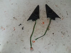 1997-2001 Jeep Cherokee XJ Infinity Gold Door Mirror Trim Bezels Tweeters OEM - Picture 1 of 13