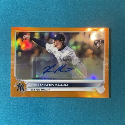 2022 Topps Chrome - Ron Marinaccio - AC-RMA - 02/25 - Rookie Card - Image 1 of 4