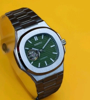 seiko mod automatic nautilus grün open heart - Image 1 of 2