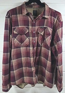Camisa Wrangler Para Hombres XXL Cuadros Roja Azul Equipo Todo Terreno Forrada Térmicamente - Imagen 1 de 8