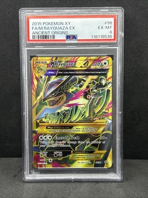 2015 Pokemon Ancient Origins Full Art Shiny M Rayquaza PSA 6 EX-MT - Image 1 of 2