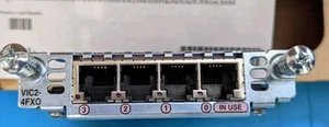VIC2-4FX0 CISCO QUAD PORT VOICE FAX INTERFACE CARD + VAT inc, - Afbeelding 1 van 7