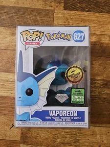 RARO, FUNKO Pop Pokemon vaporeon diamante ECCC 2021 compartido exclusivo avión de juego - Imagen 1 de 8