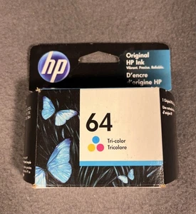 HP 64 Tri-Color Oryginalny wkład atramentowy Termin ważności: 11/2022 - Zdjęcie 1 z 4