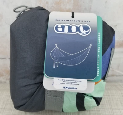 Eagles Nest Outfitters DoubleNest Hammock Lagoon/Charcoal 2 Person Brand New - Image 1 of 4