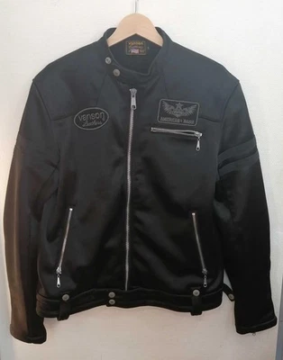 VANSON BLK Leather Single Rider Motorcycle Jacket, Used - Image 1 of 3