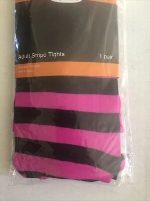 Medias a Rayas Rosa y Negro Adulto Talla Única Halloween Foto 1 de 2