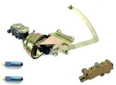 Pedal de freno para camioneta Ford 1948-1952 8" doble potencia Booster Master + válvulas de disco Foto 1 de 4