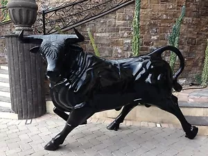 Grand Bull Aluminum Statue - Picture 1 of 3