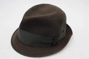 Vintage Champ Fedora Trilby Felt Hat Faded Black - Picture 1 of 8