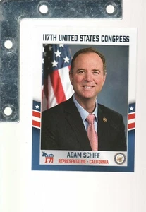 Fascinating Cards 2021 US Congress #149 Adam Schiff DEM EE. UU. REPRESENTANTE CALIFORNIA TRUMP - Imagen 1 de 2
