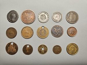 World Coins Lot (Ancient Roman, 1700's, 1800's, 1900's Mix) 30 Coins Total.
