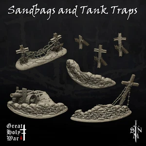 Gran Guerra Santa - Sacos de arena y trampas para tanques - Trincheras cruzadas - Imagen 1 de 2