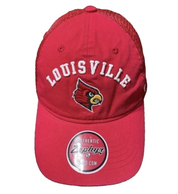 Lousville Cardinals NCAA Playoff Relaxed Meshback Adjustable Cap New! - Image 1 of 4
