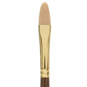 Filbert Paint Brush Size 12 Synthetic Hog for Oils/Acrylics Master's Touch 52616 - Picture 1 of 2