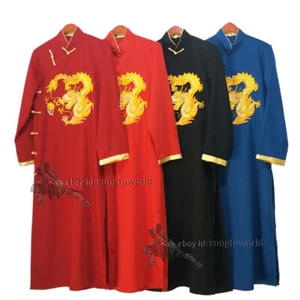 Wing Chun IP Man Robe Tai chi Uniform Wushu Kung fu Suit Cheongsam High Quality - Picture 1 of 20