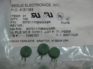 10X 307C1170BGMASR 10 ohmios termistores PTC pellets de arranque del motor - Imagen 1 de 4