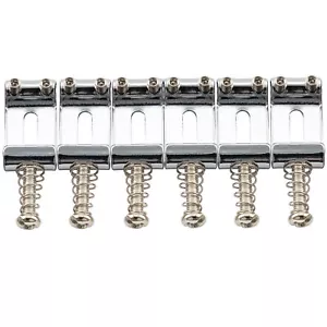 Sillas de montar para guitarra Musiclily Pro 6 piezas cromadas acero 10,5 mm vintage ST de acero trémolo puente - Imagen 1 de 5