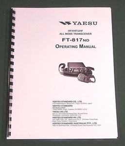 Yaesu FT-817ND Instruction Manual - Premium Card Stock Covers & 32lb Paper! - Picture 1 of 1