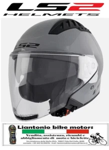 CASCO JET LS2 COPTER 2 SOLID GRIGIO NARDO' LUCIDO INTERNO REMOVIBILE ECE 22.06 - Foto 1 di 5
