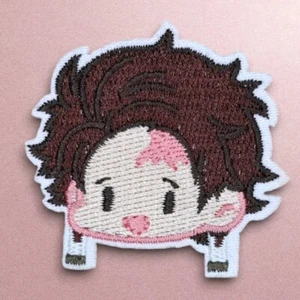 TANJIRO KAMADO CUTE CHIBI HEAD DEMON SLAYER MANGA ANIME TV SERIES IRON ON  - Picture 1 of 4
