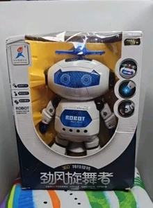 Kids Music Robot Toy - 360°Rotating Dance with LED Lights, Electronic Walking 3+ - Picture 1 of 16