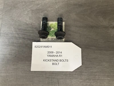 09 2010 2011 2012 2013 2014 YAMAHA R1 YZFR1 KICKSTAND KICK STAND BOLTS BOLT G15 - Image 1 of 4