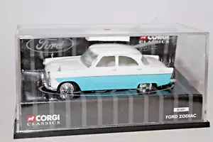 Corgi Classics Ford #01601 Ford Zodiac - White Upper / Turquoise Lower - Picture 1 of 4