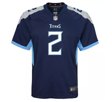 Youth Nike Julio Jones Navy Tennessee Titans Game Jersey NFL Size L 14-16