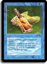 WOTC MtG Arabian Nights Fishliver Oil - Dark (C3) EX