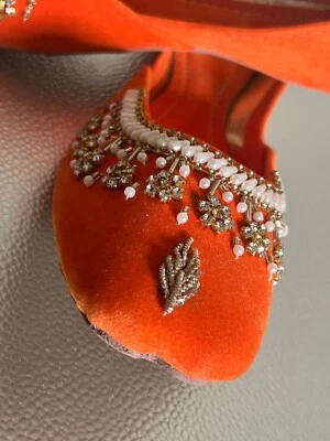 volvet Khussa Punjabi Jutti  Pakistani Indian High quality US size 6.5 - Image 1 of 4