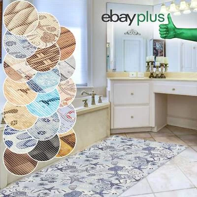 Badematte Weichschaummatte Badvorleger Maritim Holz Design Badeteppich Matte Bad - Bild 1 von 4