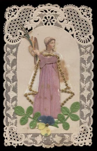 santino merlettato-holy card-canivet S.CECILIA V.M. - Imagen 1 de 1