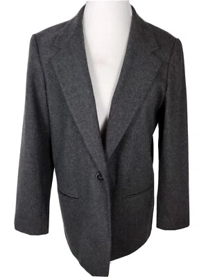 Sag Harbor Mujer Talla 12 Gris Carbón Mezcla Lana Traje Chaqueta Separada S91 Foto 1 de 4