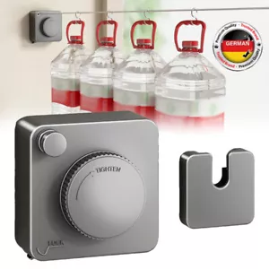 Wäscheleine ausziehbar 4,28m Wäschetrockner Leine Rollsystem wetterfest grau DHL - Bild 1 von 18