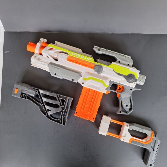  Customer reviews: NERF Longstrike Modulus Toy Blaster with  Barrel Extension, Bipod, Scopes, 18 Elite Darts & 3 Six-Clips (  Exclusive)